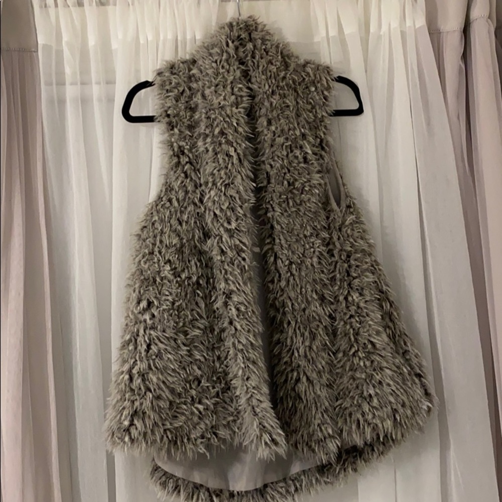 furry vest